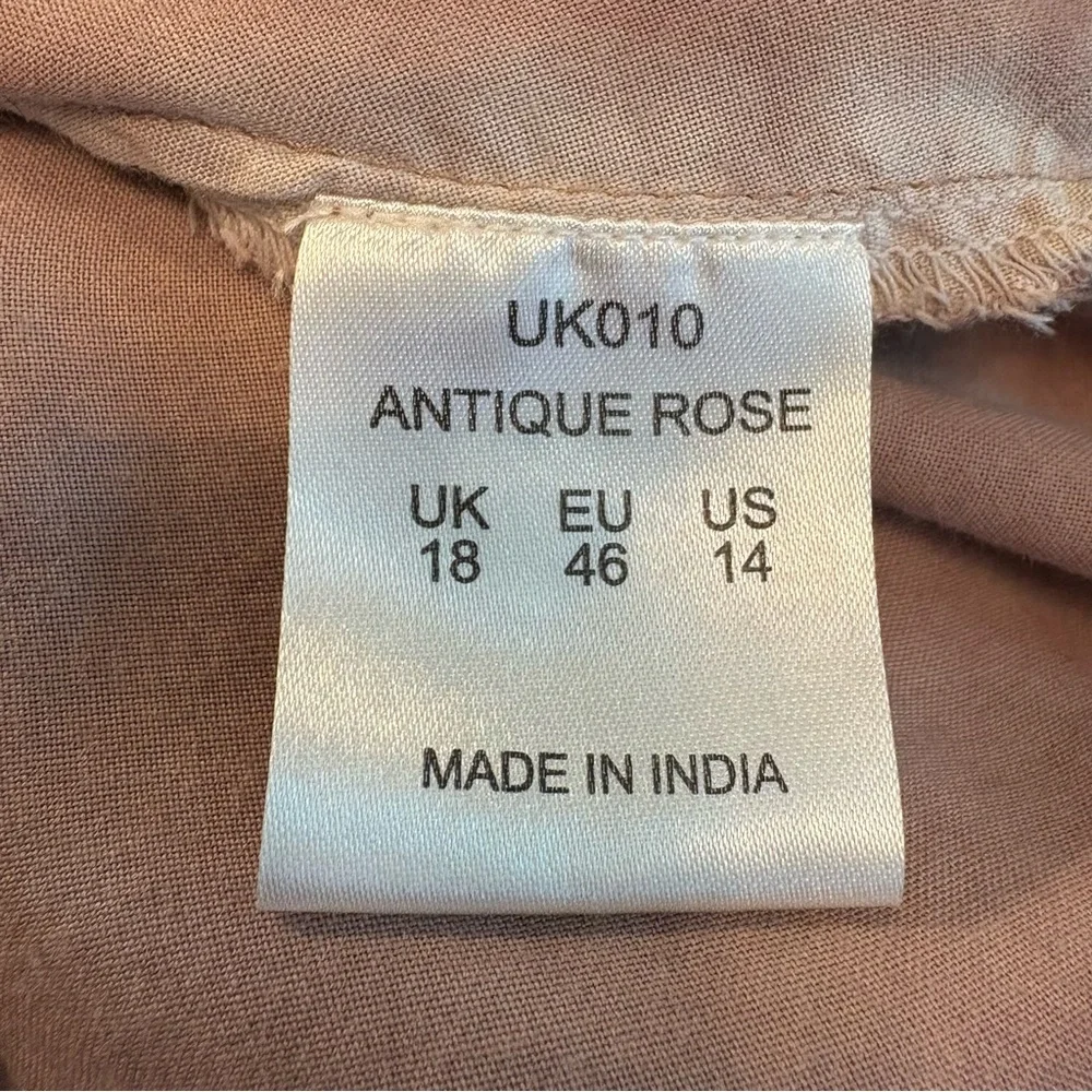 JOE BROWNS Bohemian Sleeveless Antique Rose Dress! Handkerchief Hem! GUC - Picture 10 of 15